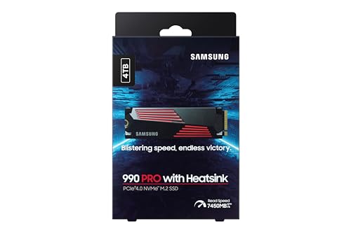 Memorie MZ-V9P4T0C 990 PRO SSD Interno con Dissipatore di Calore da 4TB, compatibile con Playstation 5, PCIe Gen 4.0 x4 NVMe M.2 - Hdd - Immagine 4