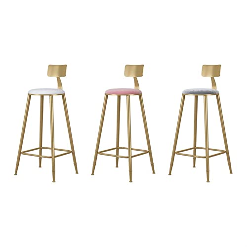 Tabourets de bar avec dossier confortable en cuir PU pour restaurant - 7