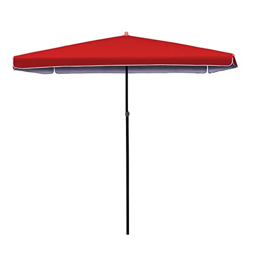Preisvergleich Produktbild LEZDPP Einstellbare Regenschirme Regenschirme Retractable Maxi-Regenschirme Outdoor-Haushalt Folding Wasserdichtes Oxford-Tuch im Freien (Color : Red, Size : 98.4 * 98.4 inches)
