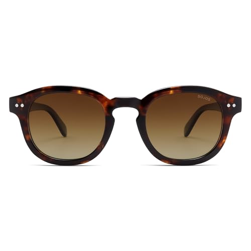 Image of SOJOS Retro Vintage Polarized Sunglasses for Women Men, Classic Square Panto Shades SJ2626