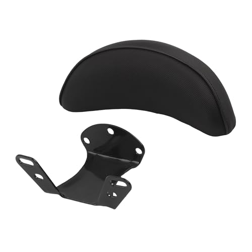 Dossier passager arrière moto et vélo électrique avec coussin de siège noir universel