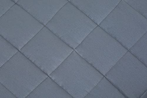 Image of Cooling Weighted Blanket for Adults, Original Weighted Blanket for Sleep, Tencel Made Blanket (Silver Grey, 87 inch x 80 inch 25 LB)