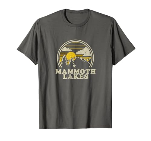 Mammoth Lakes California CA T Shirt Vintage Hiking Mountains T-Shirt