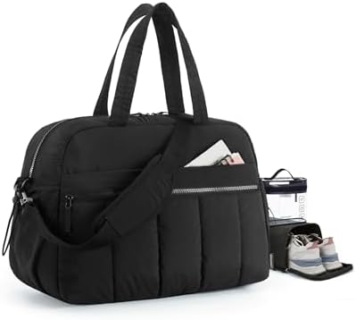 BAGSMART Gym Bag for Women, Duffle Bag for Travel with Wet Pocket, Lightweight Carry on Weekender Duffel, Water Resistant