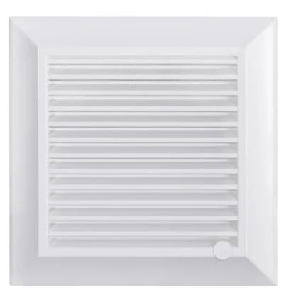 Louvre Vent White Duo Smart 135G 135mm with Fly Mesh - Designed to Provide efficient air Circulation While preventing dust, Debris, and Insects from Entering Your Space. — image 1