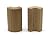 3/4" x 2 1/4" x 4" Clear Superior Grade Alder & Knotty Premium Grade Alder Outside Radius Corner Base Block Bullnose - Fits 3/4" Radius, Trim Molding (12, Clear Alder)