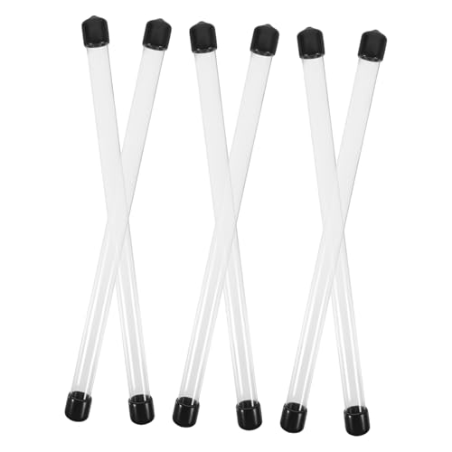 KICHOUSE Storage Tube Set 230x12mm Round Plastic Storage Tube Lids Storage Containers Lids for Small Items