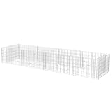 vidaXL Gabione Hochbeet Stahl 360x90x50cm Steinkorb Blumenkasten Pflanzenkorb