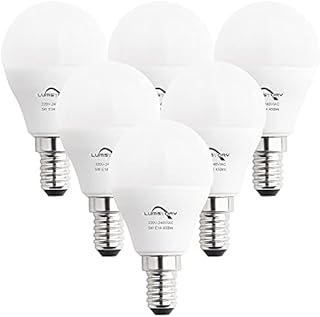 LumStory E14 LED Dimmable Light Bulb Cool White 5000K, Small Edison Screw Bulb, E14 Golf Ball LED Bulb P45 LED Indoor Lighting, 5W =40W Incandescent SES Light Bulb , 450LM, 6-Pack