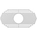 Ekena Millwork CMPP30X15CS Chrysler Architectural Grade PVC Pierced Urethane Ceiling Medallions 30"W x 15"H x 7 7/8"ID x 1"P