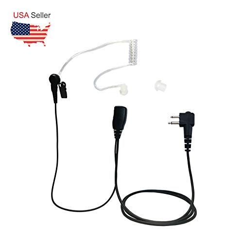 Two Way Radio 1-Wire Security Surveillance Covert Clear Acoustic Tube Headset Earpiece