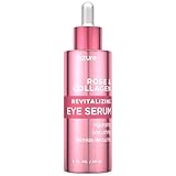 AZURE Rose & Collagen Revitalizing Eye Serum - Hydrating & Smoothing | Reduces Wrinkles, Fine Lines & Under Eye Bags | Minimize Signs of Aging | Made in Korea - 60mL