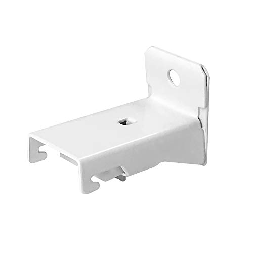 Refrze Side Wall Mount Brackets for Flexible Curtain Track, Bendable Curtain Track Wall Mount Hardware (10 PCS)