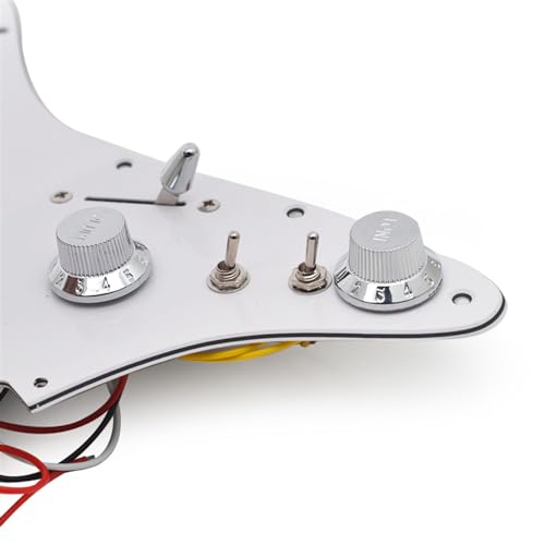 Pickguard pour guitare électrique à micro humbucker 6 cordes finition silver - 5