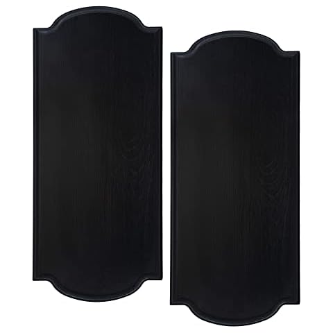 Darware Innkeeper Wooden Signs (2-Pack, Black); 14 x 6 Inch Unpainted Blank Signboards for DIY Arts & Crafts Home Decor Cover