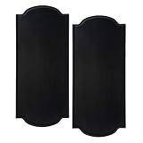 Darware Innkeeper Wooden Signs (2-Pack, Black); 14 x 6 Inch Unpainted Blank Signboards for DIY Arts & Crafts Home Decor