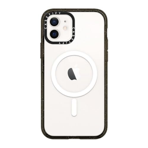Image of CASETiFY for iPhone 12 Case - Impact Compatible with MagSafe Clear Black