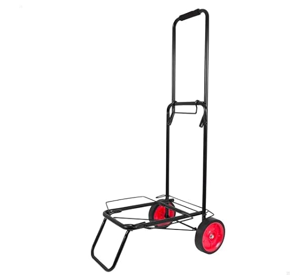 Chariot de plage résistant avec roues de 15 cm et cadre acier 90kg