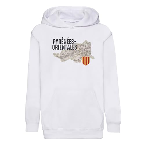 Sweat enfant Pyrénées Orientales 66 finition premium au motif Perpignan