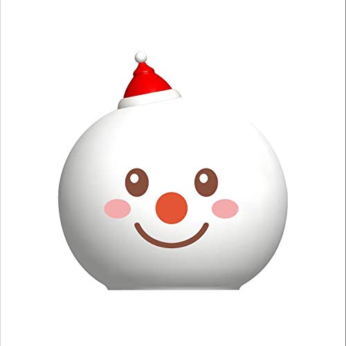 Kids Night Light,GLIME Snowman LED Pat Night Light Sensitive Tap USB Cable Warm Yellow&7 Color 5V Decoration Light Baby Rest Light Soft Silicone Cover Bedside Party Toy Gift Nursery Lamp for Children