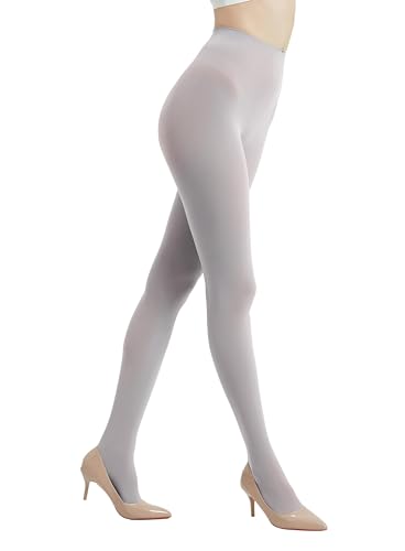 Image of 80D Semi Opaque Tights for Women Stretchable High Waist Womens Stockings Soft Pantyhose with 20+ Colors