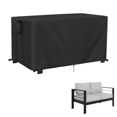 Kingling 50" Outdoor Couch Cover for 2-Seat Patio Sofa