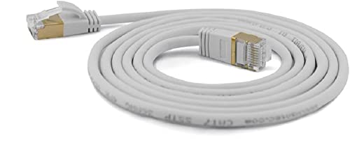 wantecWire 7188 Extra Fine Câble Patch RJ45 avec Top Qualité Gris