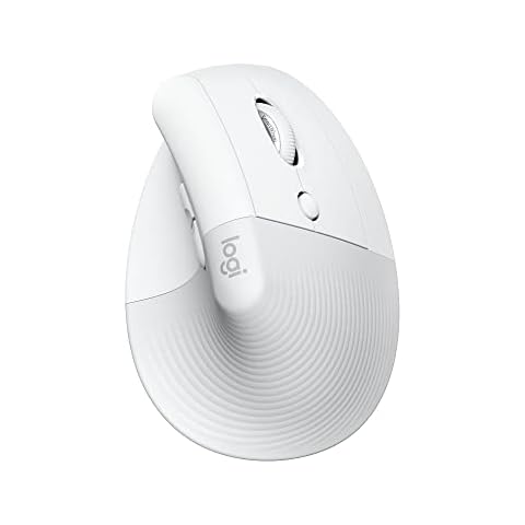 Logitech Lift für Mac, Kabellos Vertikale Ergonomische Maus, Bluetooth, Leise Klicks, Leises Smartwheel, 4 Anpassbare Tasten Cover