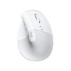 Logitech Lift for Mac, mouse ergonomico wireless, Bluetooth, clic silenzioso, smartwheel silenziosa, 4 pulsanti personalizzabili, per macOS/iPadOS/MacBook Pro/Macbook Air/iMac/iPad - OffWhite