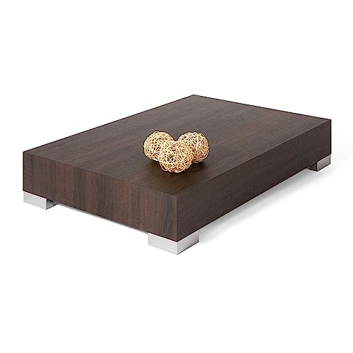 Mobili Fiver iCUBE 90 Tavolino da Salotto, Legno, Rovere Moro,...