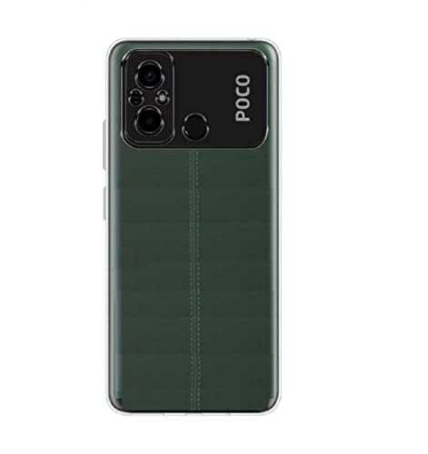 Image of COVERBLACK Rubber Back Cover for Mi MZB0DDPIN / Poco C55 / Poco C55 - Transparent
