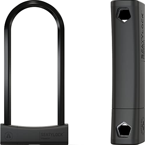 Seatylock Mason Bike U Lock - Patented Heavy Duty Anti Theft Diamond Security Bicycle Lock - Super Wide Safety Master Tool Ulock With Keys For Electric Bikes Scooters And Motorcycles (11.8 Inch) #TOP14