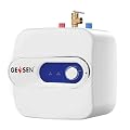4 Gallon 15L Large Size Under Sink Tank Water Heater Hot Storage,Mini Instant Electric Kitchen Compact Point-of-Use,2 PCs 16” Long 1/2”FIP Stainless Steel Water Hoses