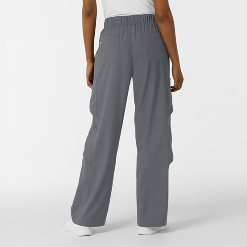 Wink WonderWORK Women's Pull-On Cargo Scrub Pant, Pewter, 2XL TAL by WINK - Used condition - Image 2