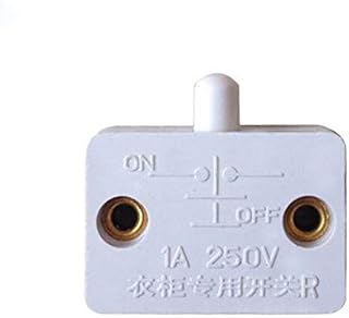 4 interruptores de puerta para armario de muebles inteligentes, con luz táctil, ultrafinos, mecánicos en miniatura, color blanco