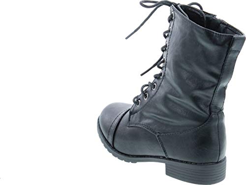 Beyonce-62K Girls Lace Up Combat Boots3