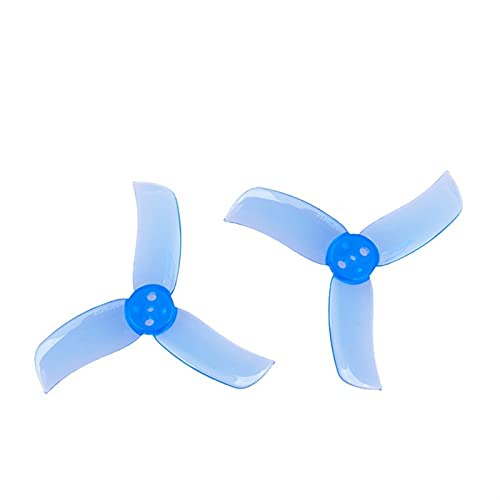 Qklyxr 4Pairs 1.9X4X3 3-Blade PC Propeller, For FPV Racing Freestyle 2inch Cinewhoop Ducted Drones 3 Fpv Racing Drone Propeller(8Pairs Blue)