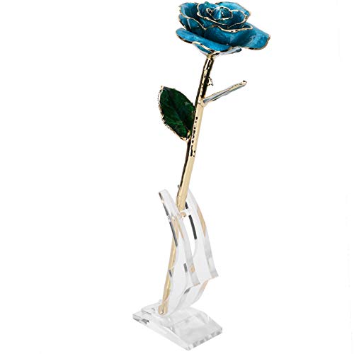 Blue-Rose-Dipped-Gold-Golden-Plated-Forever-Eternal-Rose-Flower-with-Crystal-Stand-for-Her-Mothers-Day-Christmas-Birthday-Valentines-Day-Gift-for-Wife-Mom-Girlfriend-Daughter
