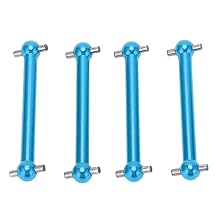RC Dog Bone Drive Shaft,Aluminium Alloy Lightweight Front Rear for 1/10 Scale RC Car Parts TT02B UpgradeBlue