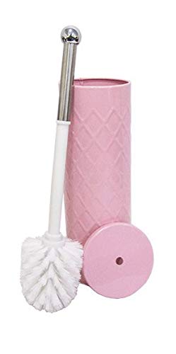 Escova Sanitária Diamond com Suporte Redondo de Inox 38x10 cm Ø