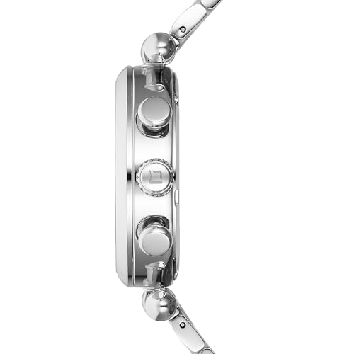 Image of Xylys Sparkle Swiss Chronograph Silver Stainless Steel Strap Silver Dial Watch for Women
