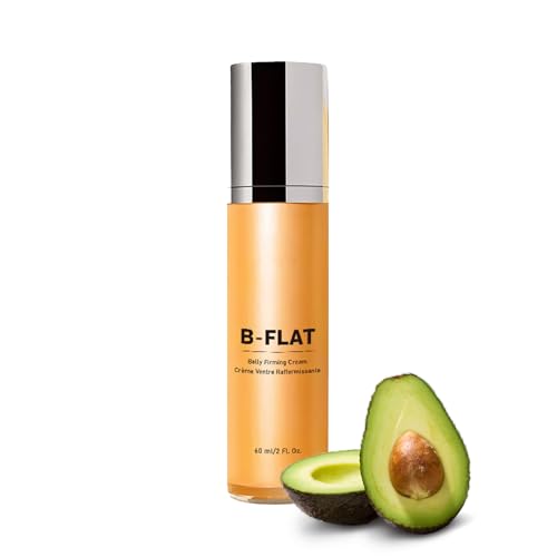B Flat Belly Firming Cream - Firming Cream For Loose Skin - Skin Tightening Cream Stretch Mark Reduction - Collagen Infused for Tummy Thighs Arms Butt-Body Moisturizer For Women 60ML