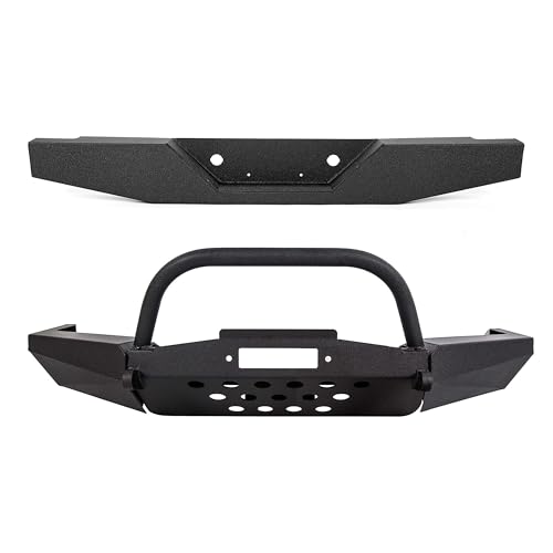 Front and Rear Steel Bumper Set