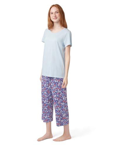 Image of HUE Women's Spring Pajama Separates Soft Whimsical Print Pjs with Flowers, Animals, Garden Themed Pjs, Cocktails