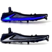 2PCs Car Headlight Assembly, Compatible For Lexus IS300 Day Running Light LED Flowing Water Headlights Flicker Plug And Play DRL HeadLampLHD Version