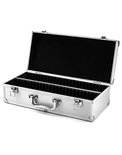 QWORK Aluminum Coin Case 50 Slots
