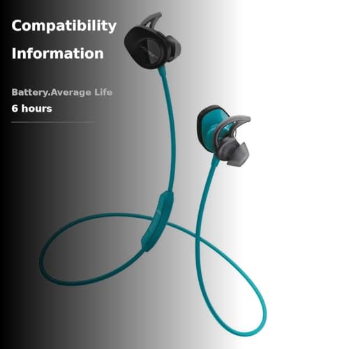 Bose SoundSport Wireless, Sweat Resistant, in-Ear Headphones, Aqua thumbnail 3