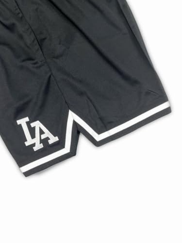Men's Letter Graphic Los Angeles Basketball Print Workout Waist Mesh Shorts Casual Cool Track Shorts Athletic Gym Shorts4