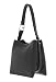 Imagen de Furla Cuero bolso de hombro Nuvola Mini Bucket Bag Urban Gray gris oscuro
