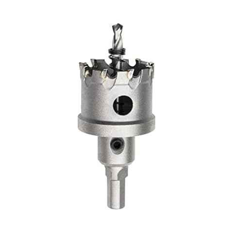 Meccion TCT Carbide Hole Saw Drill Bit, Heavy Duty Industrial Grade Hole Cutter for Stainless Steel, Metal, Alloy, Cast Iron, Copper (40mm) Cover